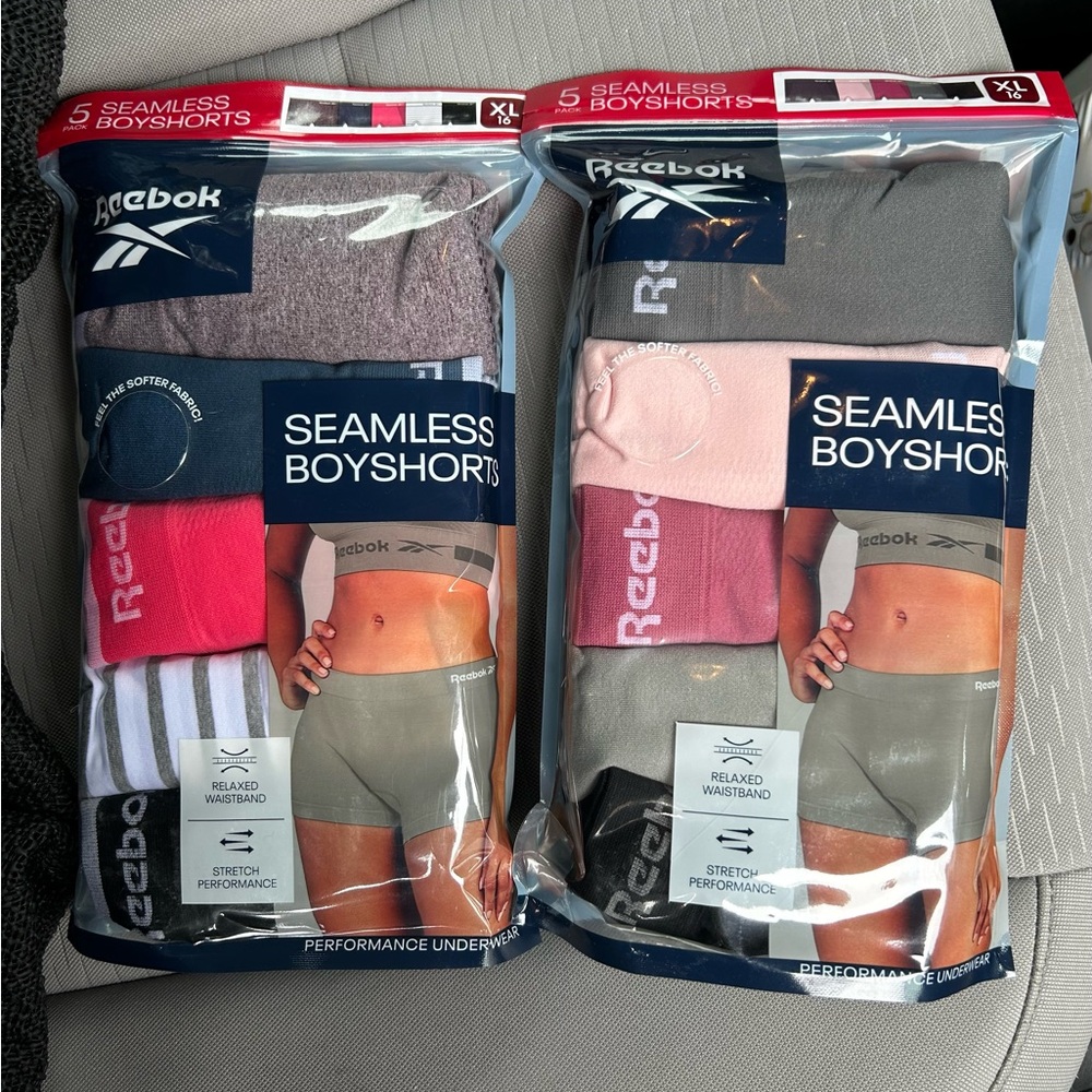 Reebok Gray and Pink Seamless Panties
